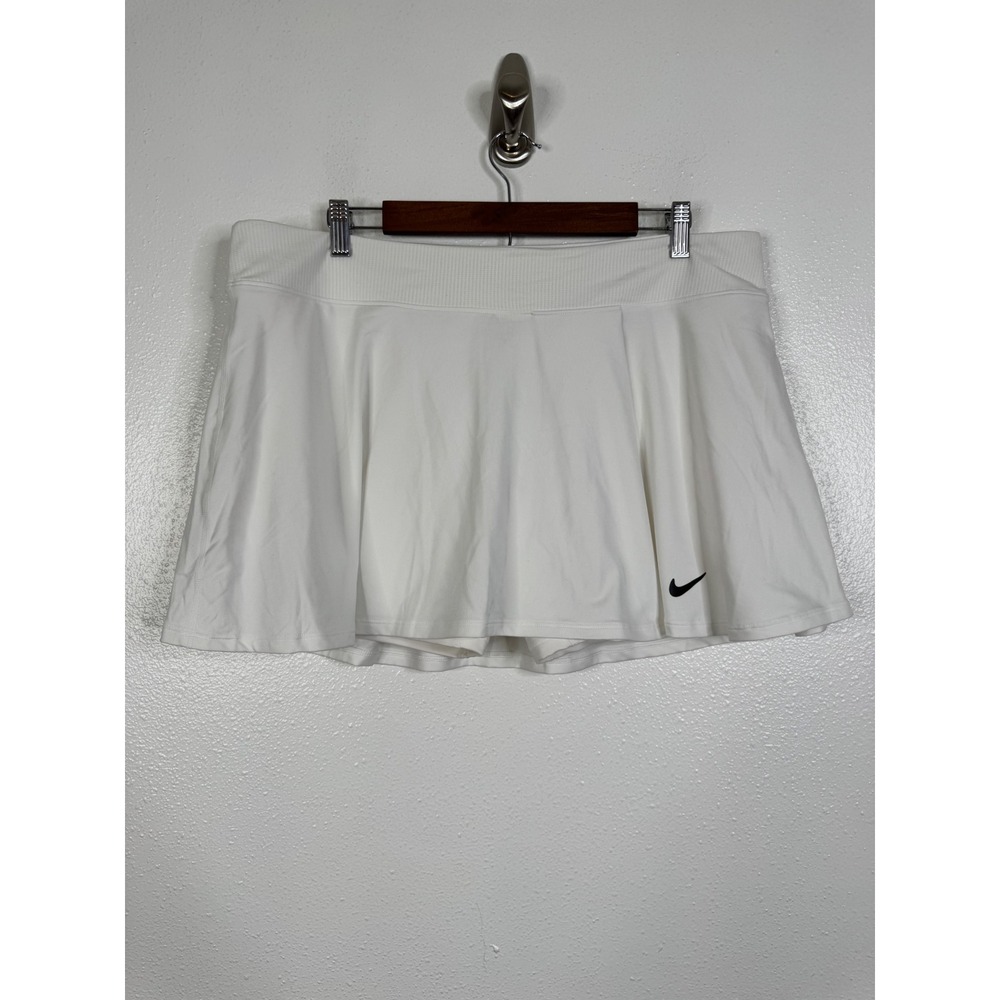 Nike Court Victory Tennis Skirt Womens XXL White Dri-FIT Skort DH9552-100 NWT
